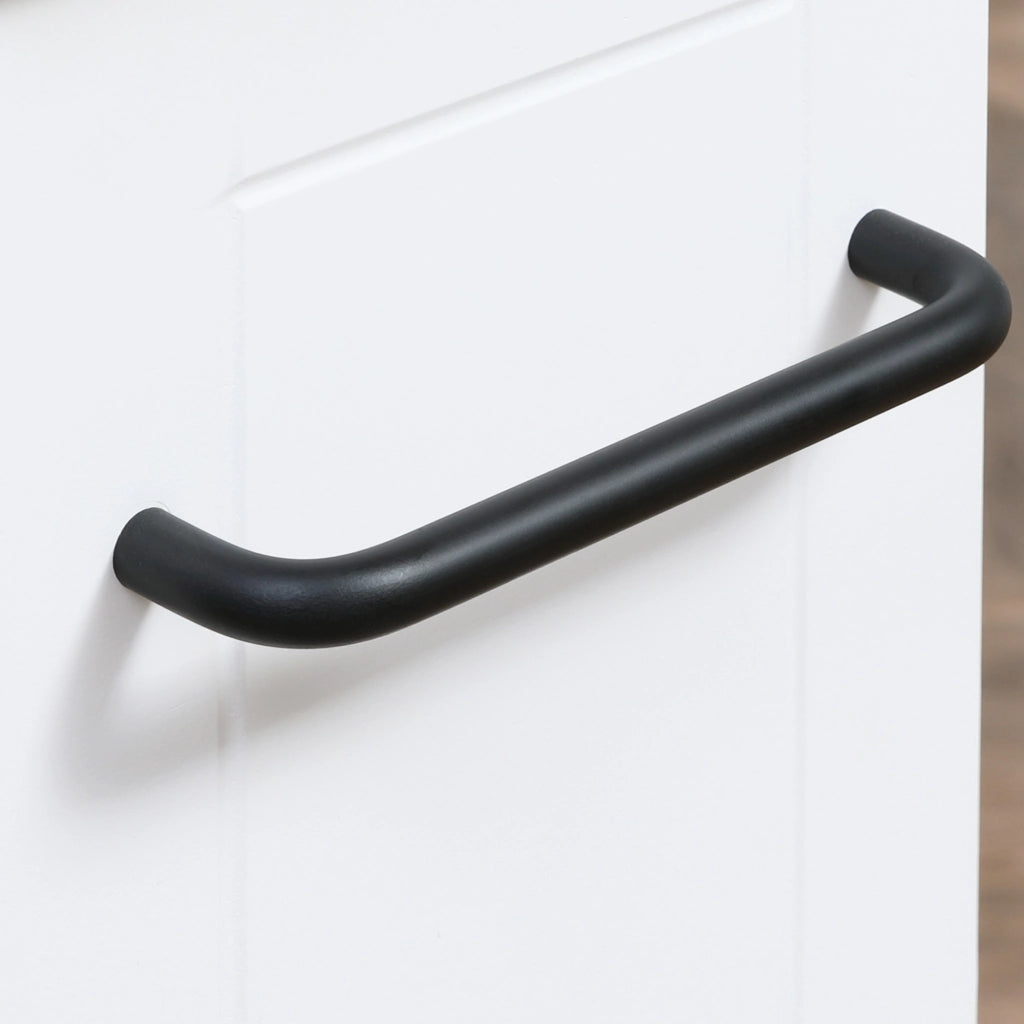 Carrello Multiuso in Legno MDF con Ruote ¨C zephmum ¨C Bianco 42.5x20.3x66.7cm