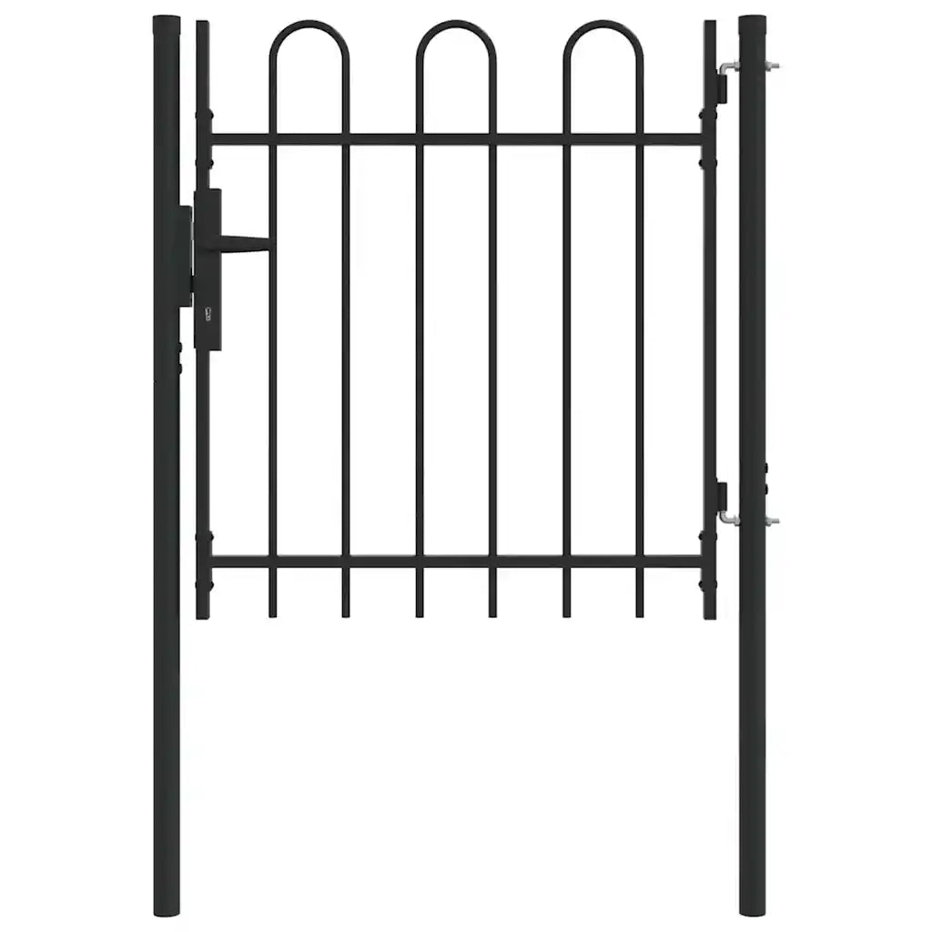 vidaXL Cancello per recinzione Grigio 100 x 100 cm