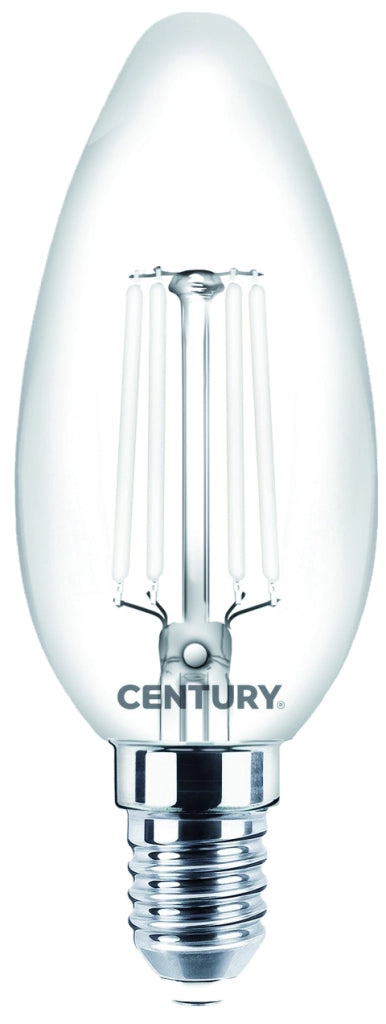 Century LAMPADA A FILAMENTO LED INCANTO WHITE CANDELA E14 Luce calda  4,5 W - 470 lumen 10.00 pz