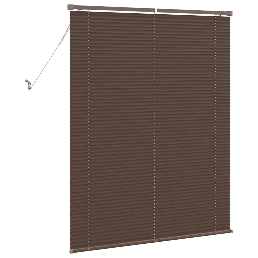 Tenda Veneziana Marrone Scuro con Motivo 150 x 120 cm PVC 42003792