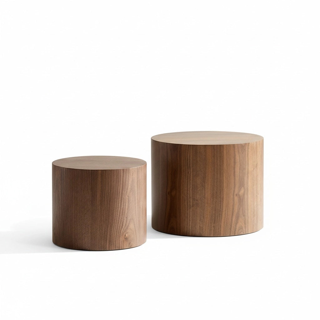 Set di 2 tavolini modulari impilabili - Xylo - Nero e 2 colori, convertibili e poco ingombranti per il soggiorno ?480*380+ ?380*320