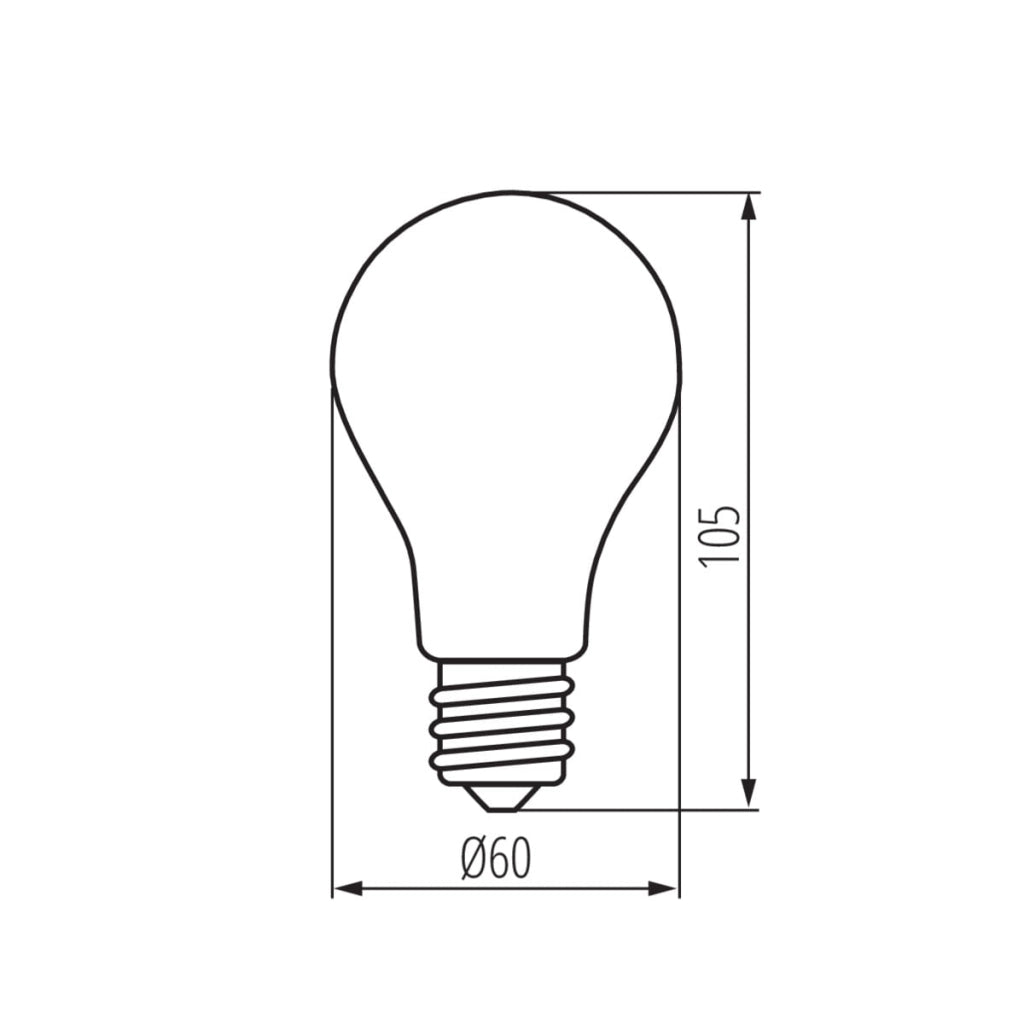 Lampadina LED Filamento E27 7W 2700K 810lm Kanlux