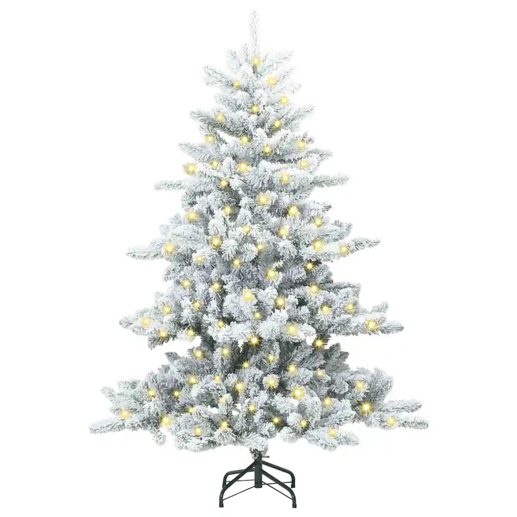 Albero di Natale | Decorazioni natalizie Artificiale con Rami Pieghevoli Bianco 150 cm
