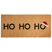 Zerbino in fibra di cocco naturale con fondo in gomma 55 x 120 cm Xmas Christmas Merry Christmas Motivo festivo Antiscivolo