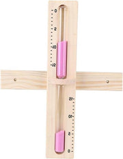 Ora della Sauna Orologio a Parete in Legno con Orologio a Sfera Rotante e Sabbia Rosa - Timer a 15 Minuti