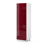 Armadio frigorifero R-Line Rosso lucido/Bianco 60 cm Vicco