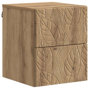 Mobiletto da notte a muro Rovere Artigianale 34,5 x 33 x 40 cm