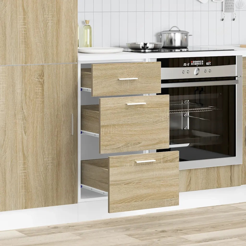 vidaXL Armadio Inferiore “Lyon” Rovere Sonoma 40x46x81,5 cm
