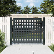 Cancello da Giardino Antracite 100x75 cm in Acciaio 154559