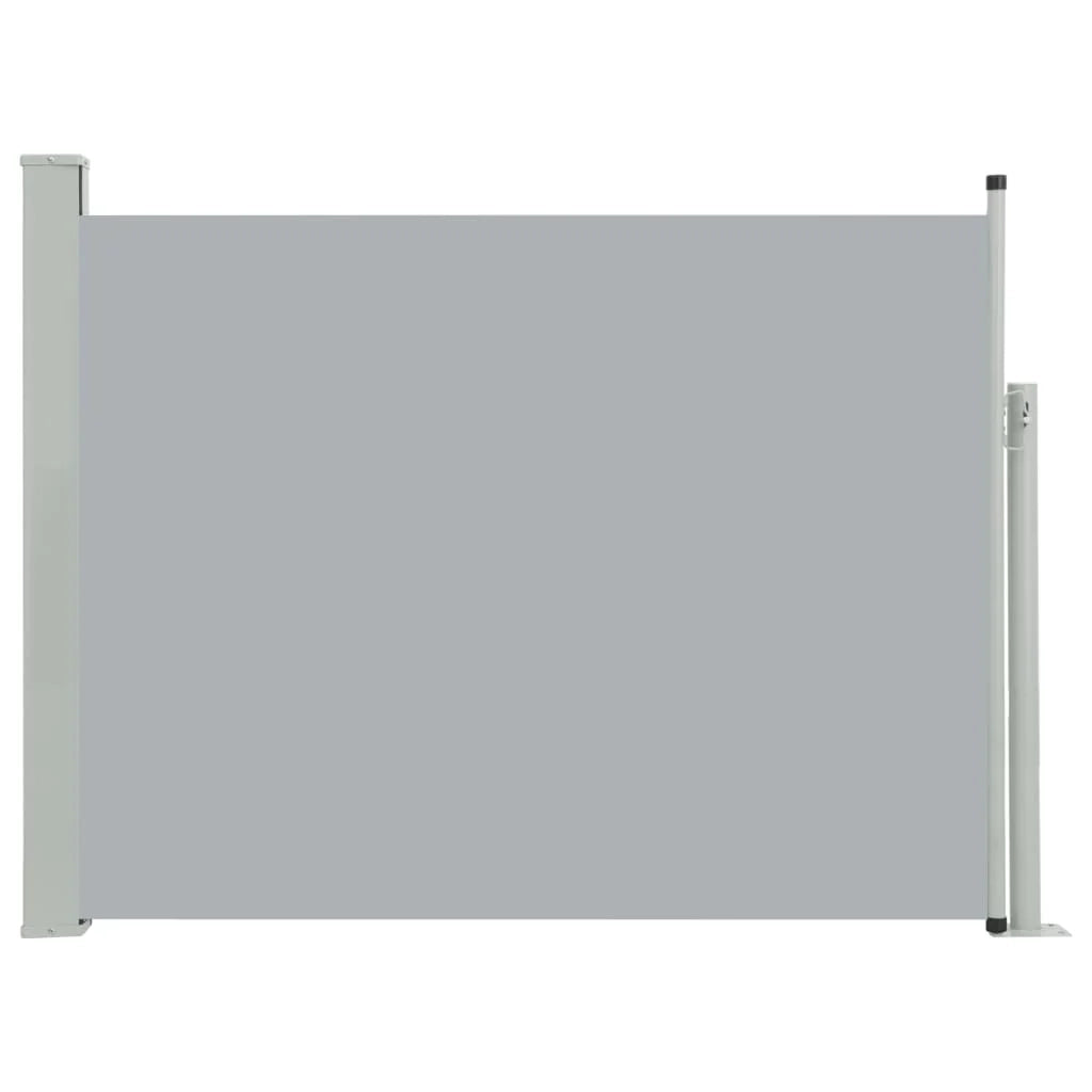 Tenda da sole laterale retrattile/schermo privacy per patio giardino terrazza balcone 140 x 500 cm grigio 02_0007255