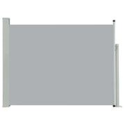 Tenda da sole laterale retrattile/schermo privacy per patio giardino terrazza balcone 140 x 500 cm grigio 02_0007255
