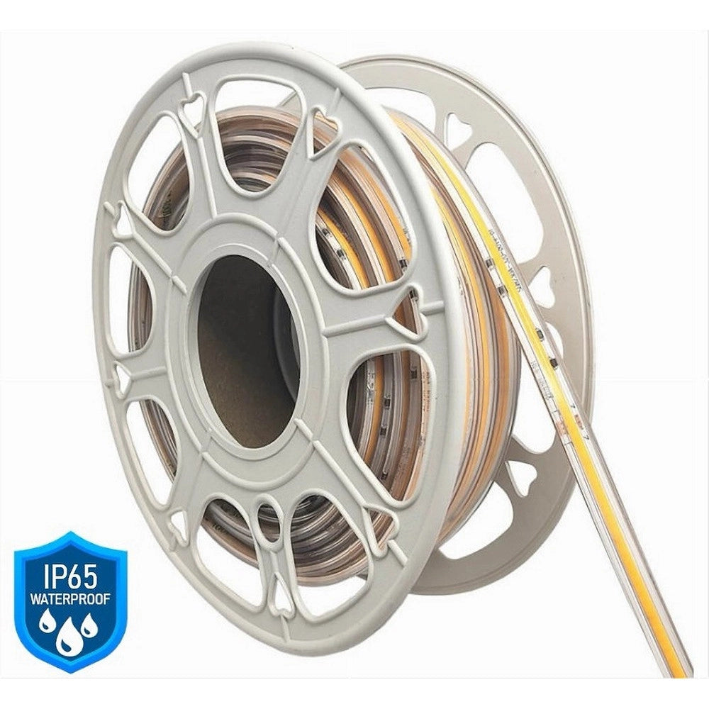 Trade Shop - Bobina 100mt Strip Led Cob 220v Esterno Ip65 Luce 3000k 4000k 6500k 220v-cob-288 - -bianco Caldo      -