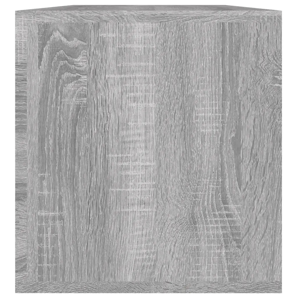 Contenitore Vinili Grigio Sonoma 71x34x36 cm Legno Multistrato 815253