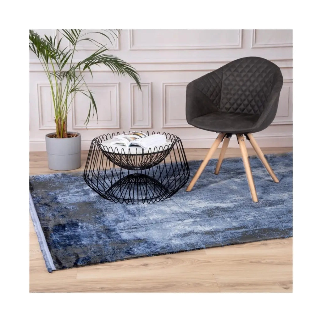 Tappeto 150x80cm, design E409E colore blu - Comfort ed eleganza per il tuo interno