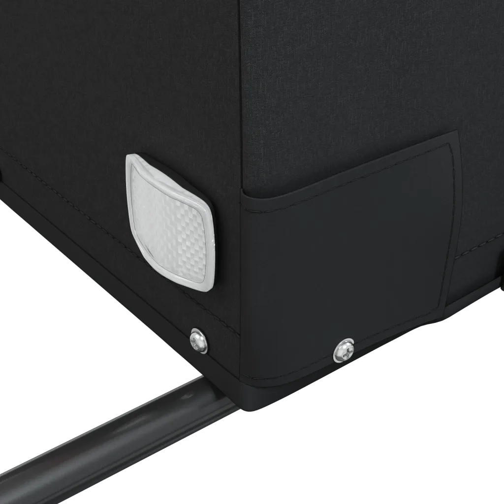 Rimorchio da Bici Nero e Arancione 30 kg in Ferro CFW8500395