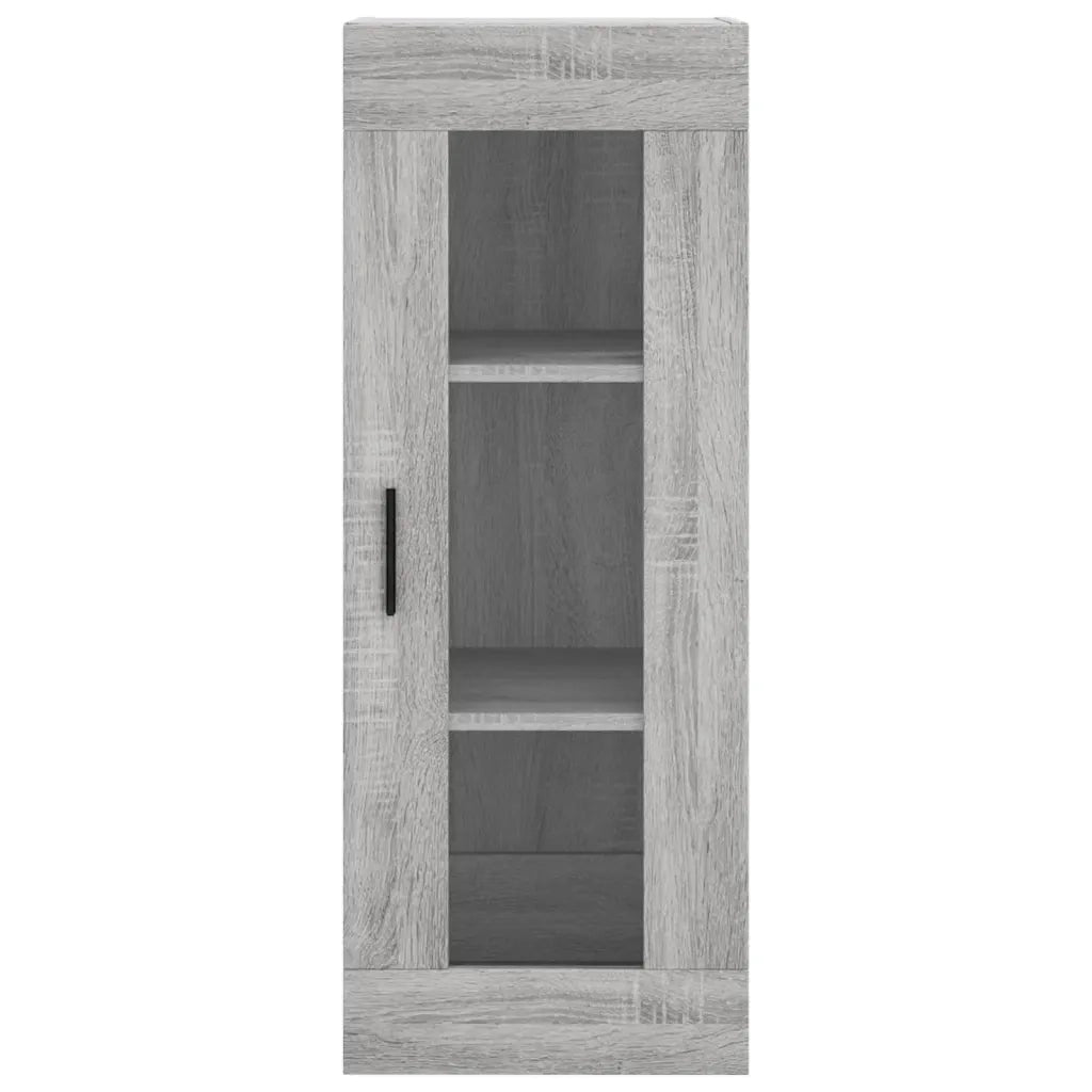 Credenza | Madia | Buffet da pranzo | Armadio da pranzo Grigio Sonoma 34,5x34x180 cm in Legno Multistrato