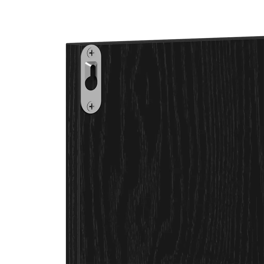 Set mobili da ingresso 4 pcs Rovere Nero Legno multistrato 862107