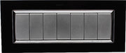 Placca Plexi 7M Moduli 506 Nera Plexiglass Compatibile con Bticino Living