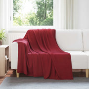 Coperte da Pile 6 pcs Rosso Bordeaux 200 x 150 cm Panno