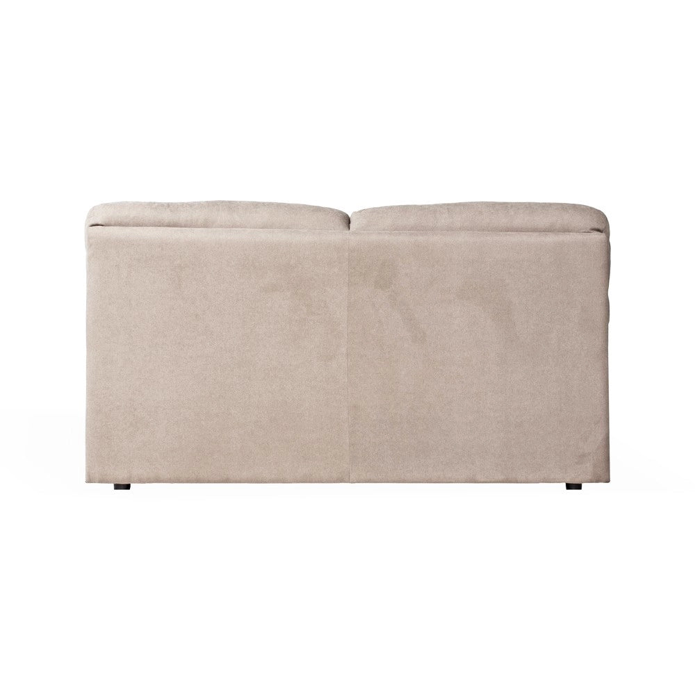 Divano 2 posti Alenda tessuto Roma03 colore Lino 160x98x92h