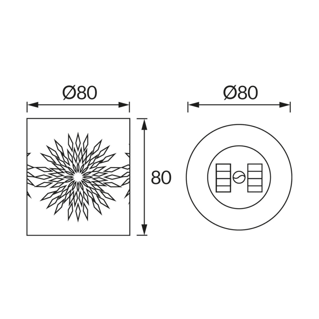 Lanterna solare beige a traforo LED 0,2W IP44 CELINA Struhm
