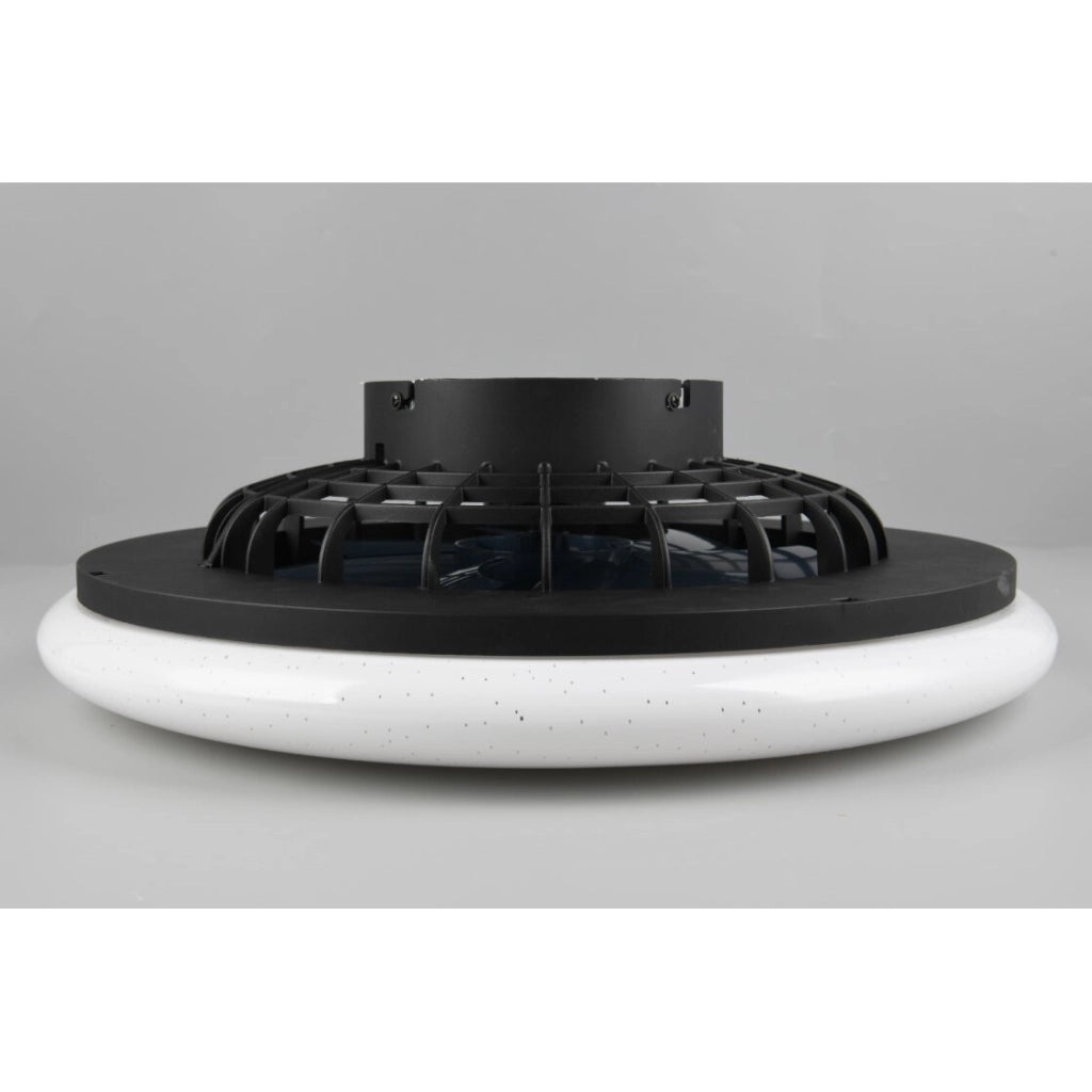 VENTILATORE PLAFONIERA LED STRALSUND 50CM 20W NERO