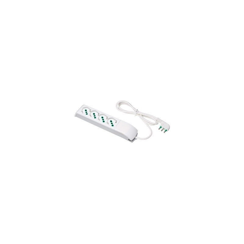 410110 Multipresa a 4 Uscite 2P+T 16A Cavo 1,5 m 3G1 H05Vv-F