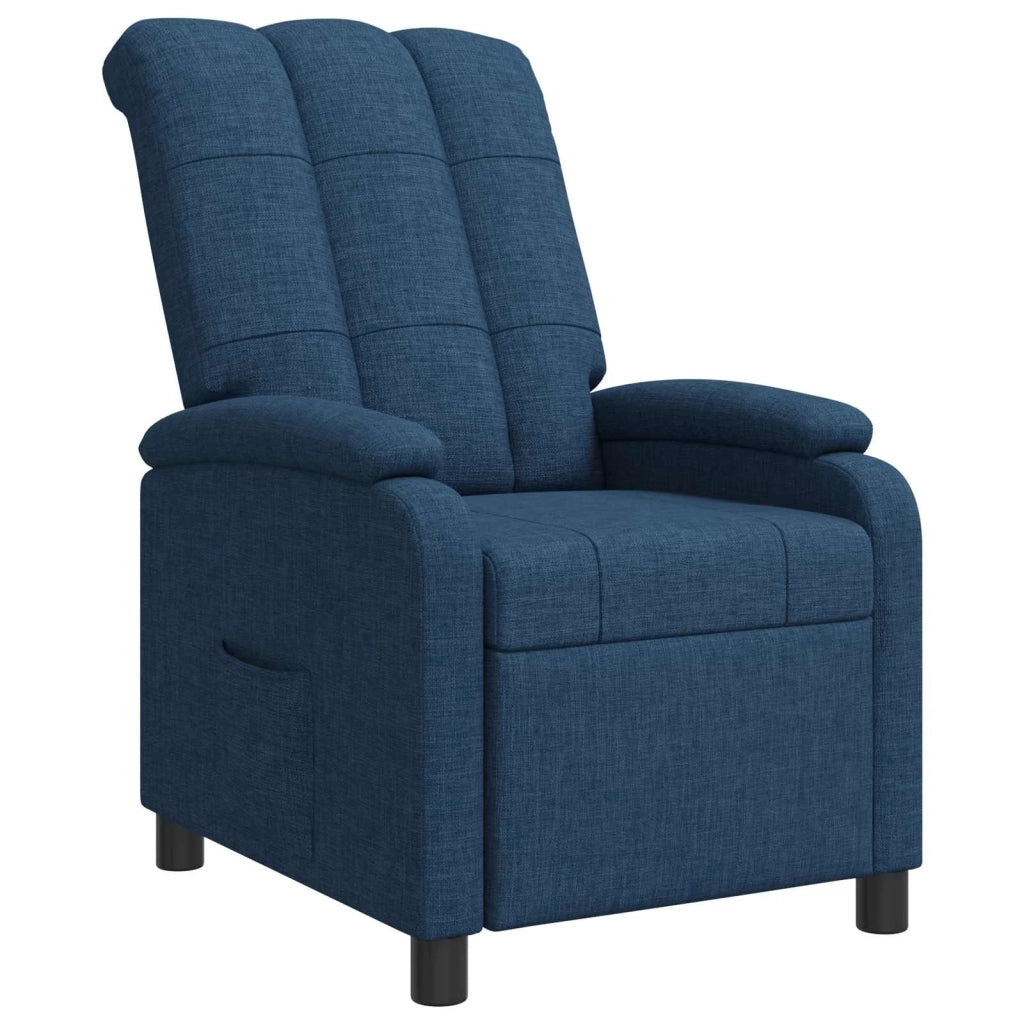 Divano Sedia-Poltrona reclinabile Blu Tessuto 385365