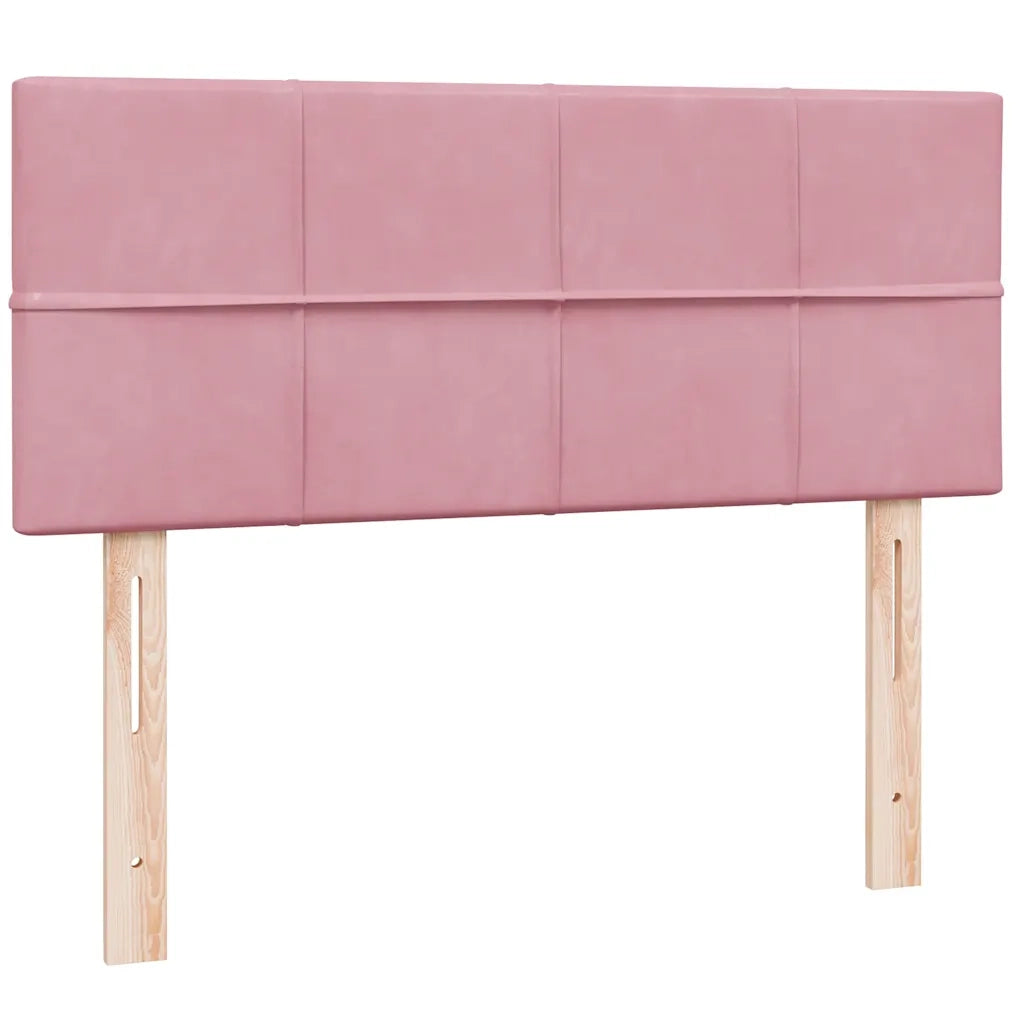 vidaXL Giroletto a Molle con Materasso Rosa 120x220 cm in Velluto