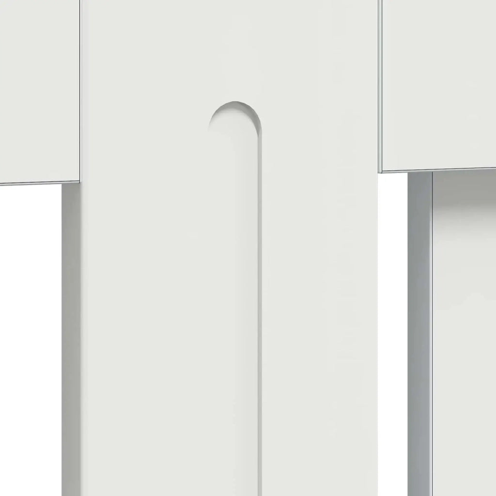 Copertura per radiatori Bianco Lucido 112 x 19 x 81,5 cm 884107
