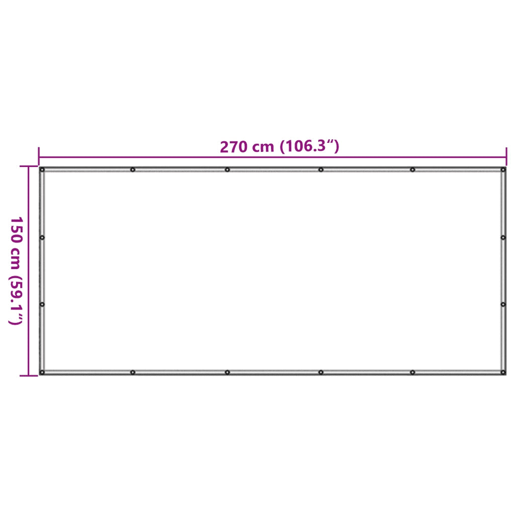 Rete per Rimorchi in HDPE 1,5x2,7 m Nera 144990