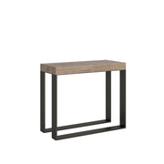 Consolle Allungabile in Legno e Ferro H77x40x90/300cm Elettra Premium Rovere Folding