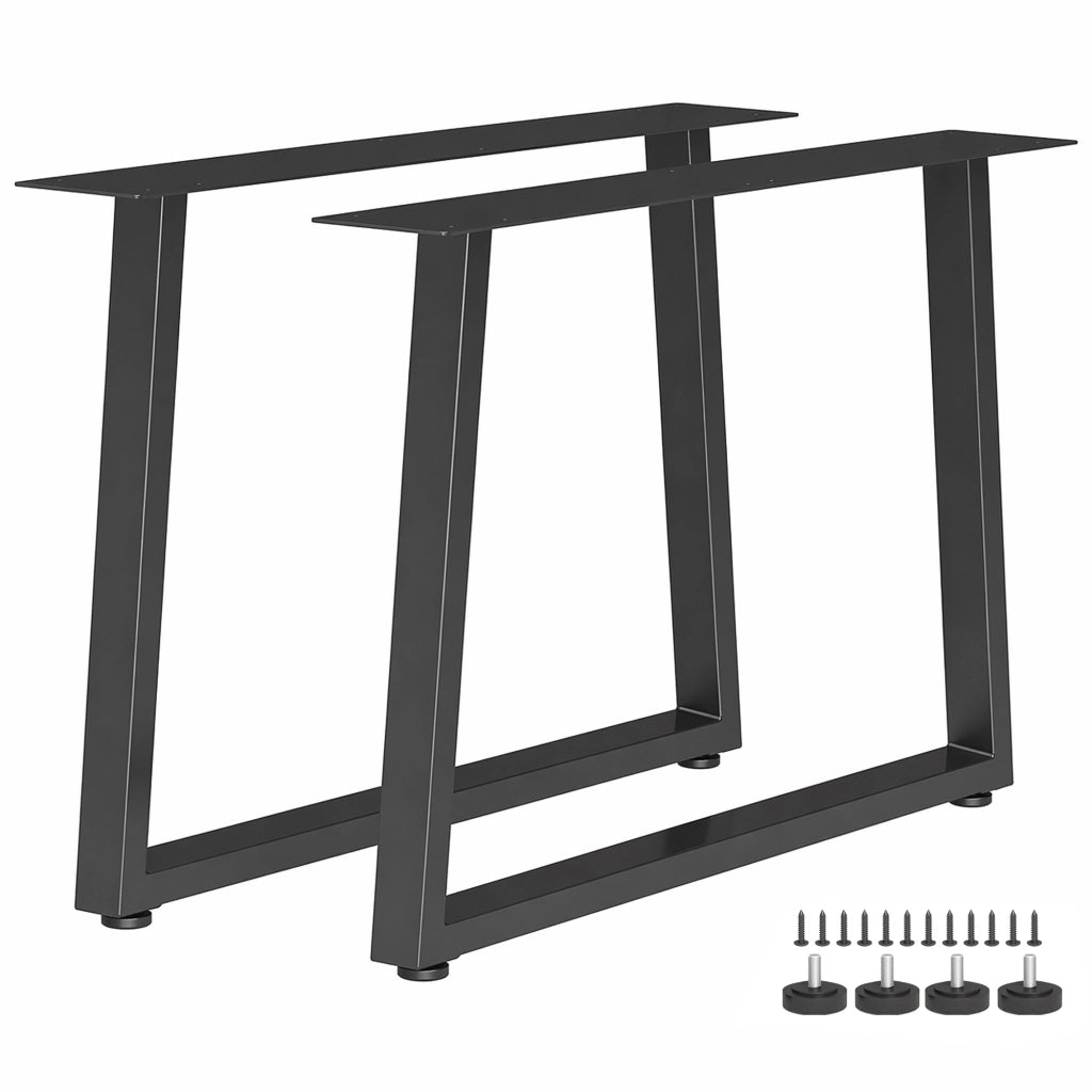 Gambe da tavolo in acciaio ¨C zephmum ¨C nero 60x43 cm