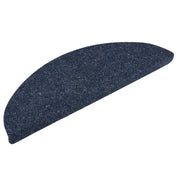 Tappetini per scale autoadesivi 5 pz 56x17x3 cm blu semicircolari 149684