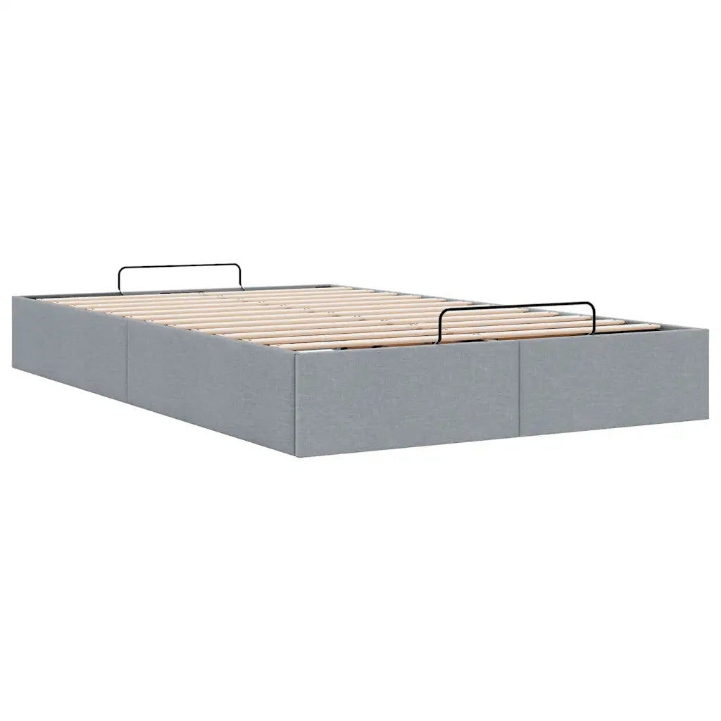 Struttura Letto Pouf senza Materasso-Giroletto con contenitore 120x190 cm in Tessuto