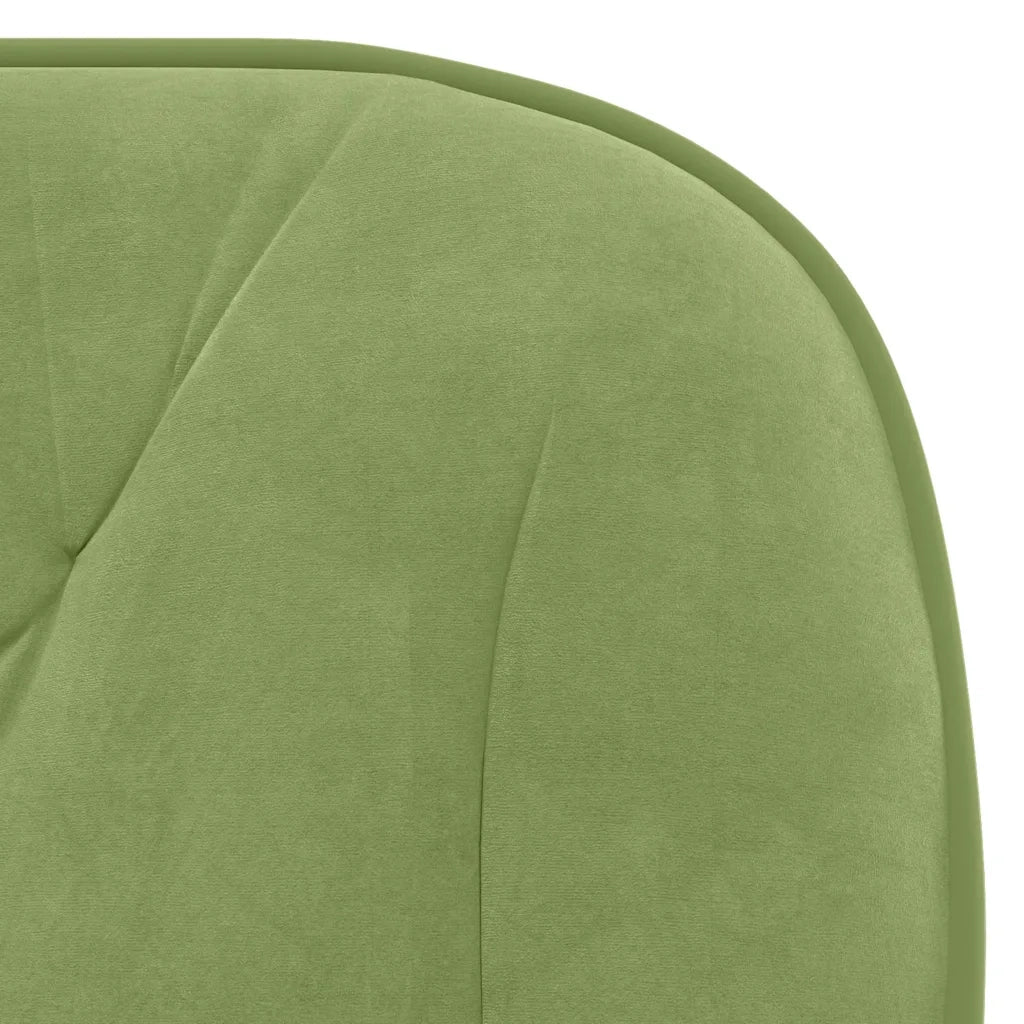 Sedie da Pranzo Girevoli 2 pz Verde Chiaro in Velluto 3103424