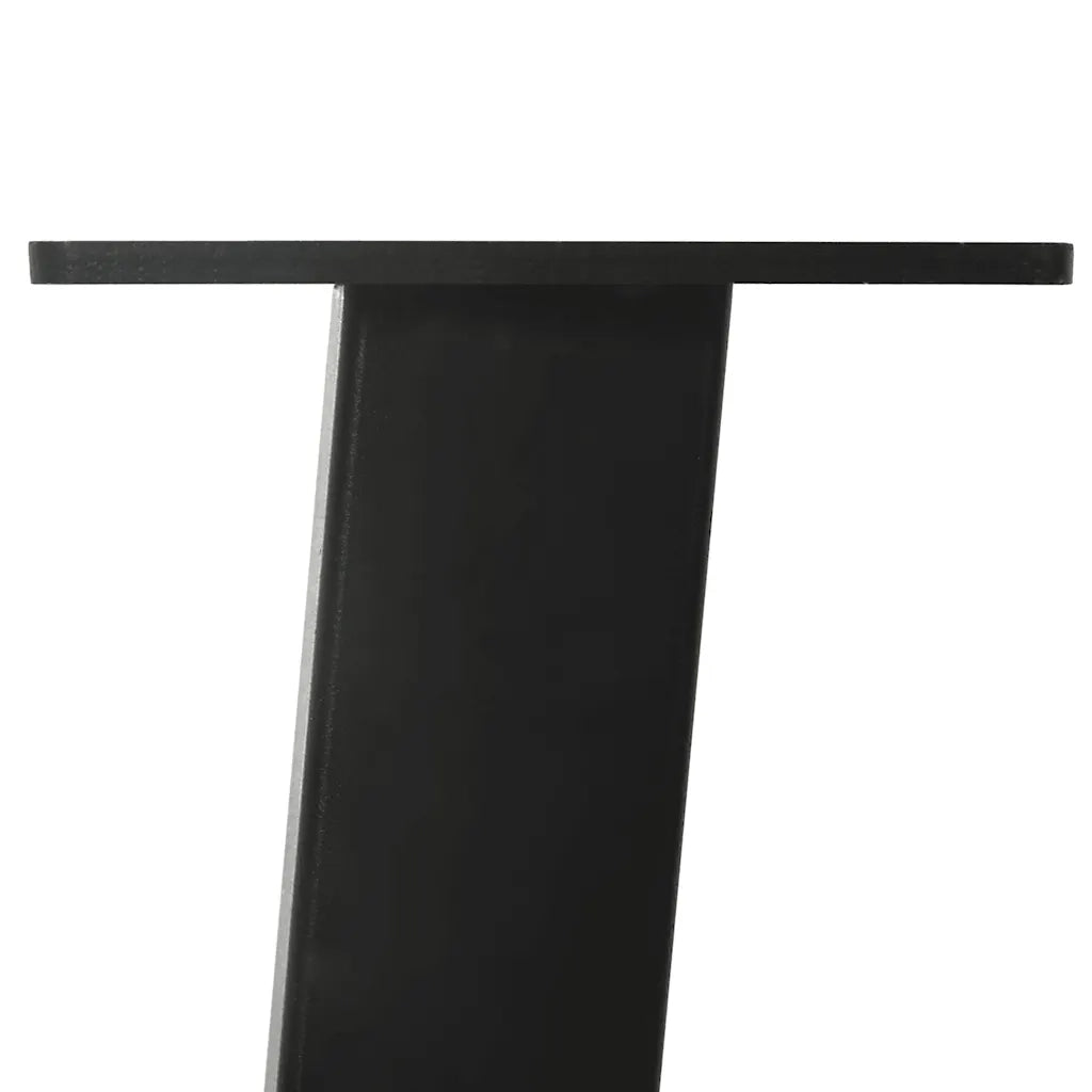 Gambe per Tavolino da CaffÃ¨ 4 pz Nere 42 cm Acciaio