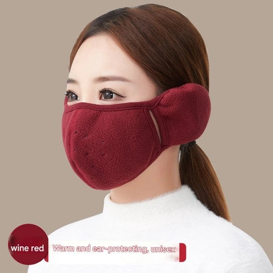 Maschera estiva/invernale termica 2 in 1, resistente al freddo, respirante, impermeabile al vento, protezione orecchie 3D a maglia di pile.