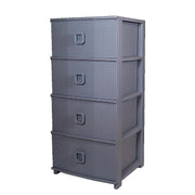 Cassettiera Pratika Kool 4 Cassetti Grigio 37,5 x 37 x 80 cm