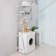 Scaffalatura per bagno multifunzionale - 1 pezzo - acciaio inossidabile - regolabile