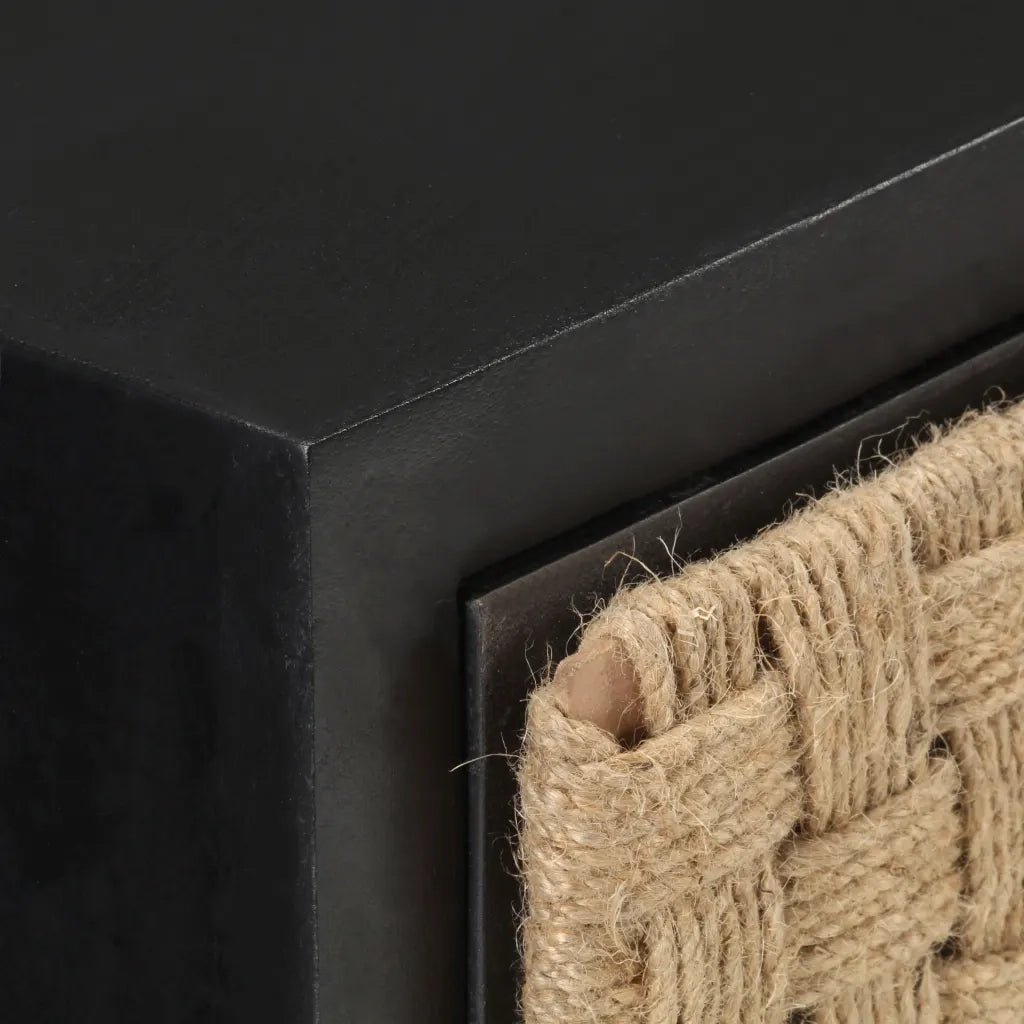 Comodino-Tavolino da notte 40x30x50 cm in Legno Massello di Mango 992267