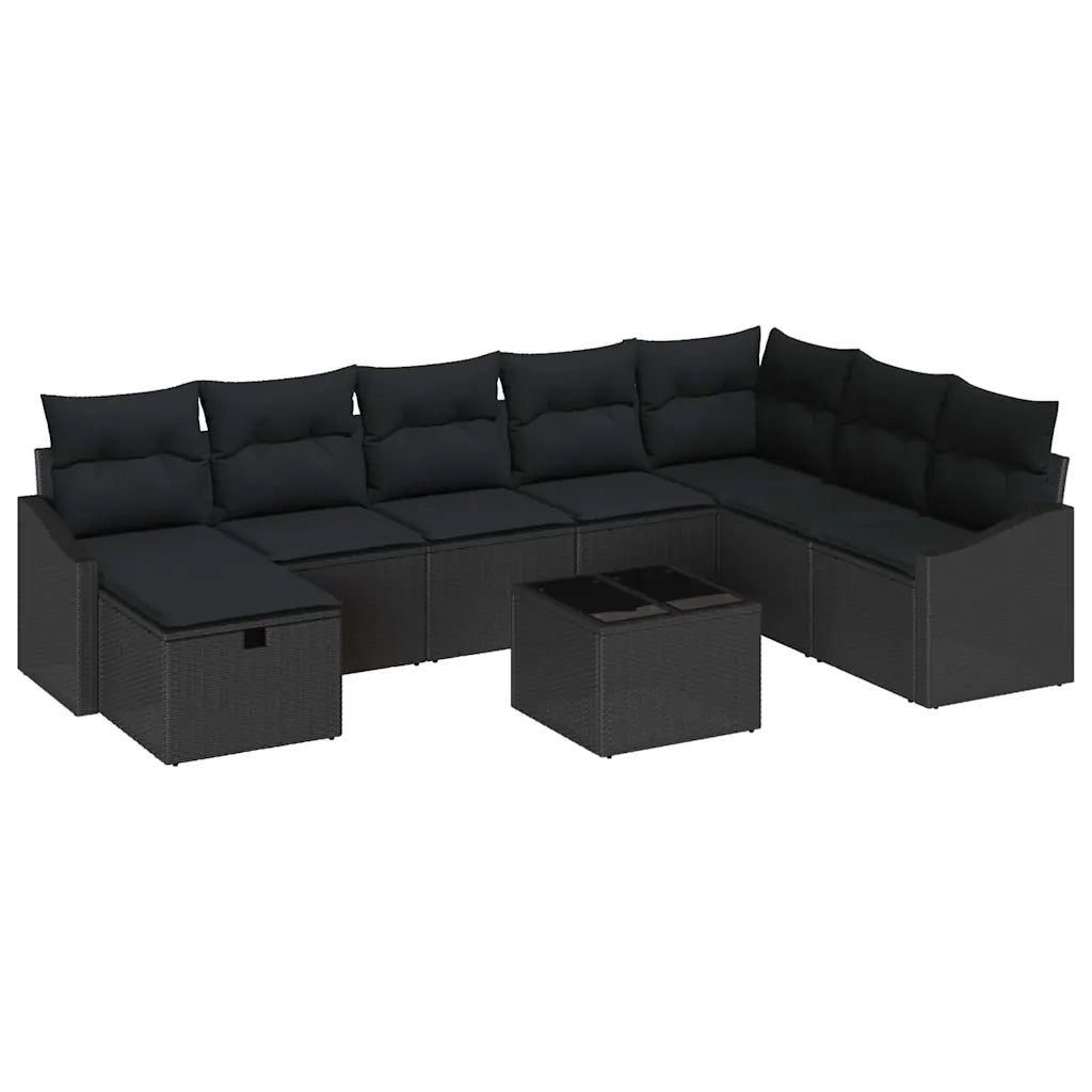 Set di divani con cuscino 8 pcs polyrattan