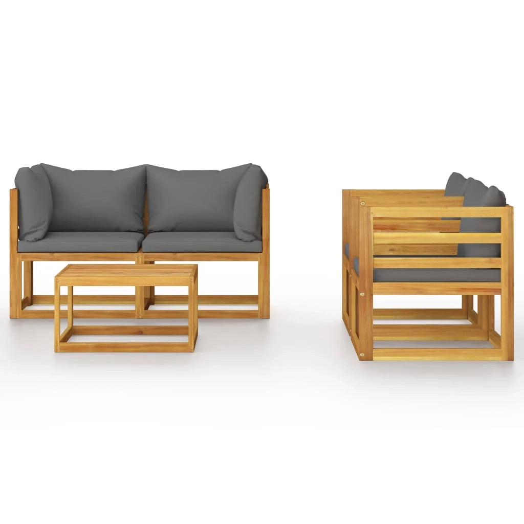 Set di mobili da giardino mobili da esterno 5 pezzi con cuscini legno massello di acacia 02_0016289