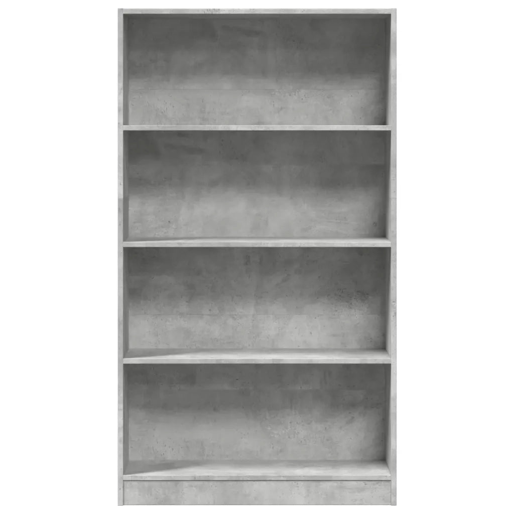 Libreria Grigio Cemento 80x24x143 cm in Legno Multistrato 857847