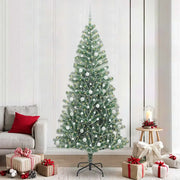 Albero di Natale Artificiale Imbiancato con Luci LED 240 cm 3396836