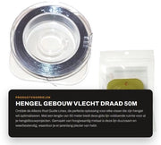 Accessorio per Pesca - Guida Oculare - Materiale Duraturo - 50m Linea a Maglia - Accessorio per Pesca - Guida a Anello Fissabile - Resistente alle Intemperie - Linea da Pesca