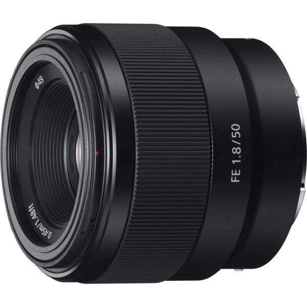 Sony sel-50f18f obiettivo a focale fissa 50 mm f1.8, mirrorless full-frame, attacco e, sel50f18f