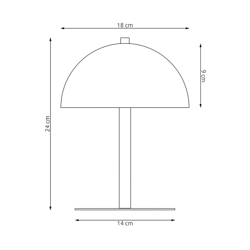 Lampada da tavolo Mogu in acciaio arancione