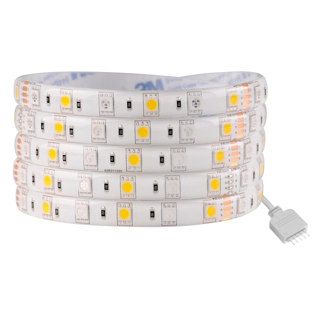 Striscia LED Polux 12V 5m IP65 RGB+4000K 900lm dimmerabile