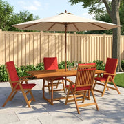 Set da pranzo da giardino 5 pezzi Naturale 3434522